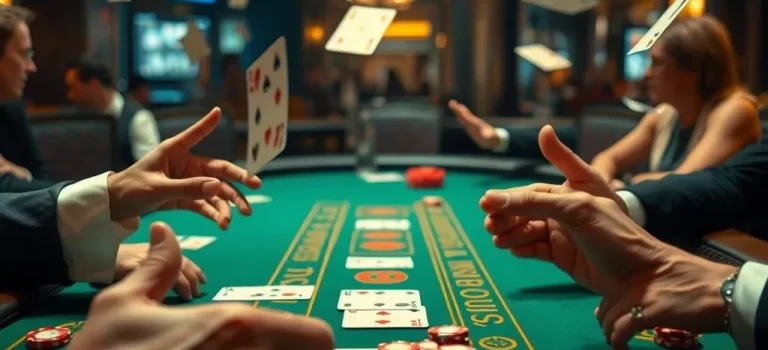 Blackjack Hand Signals: The Ultimate Guide to Communicating at the Table Silent_Blackjack_Triumph